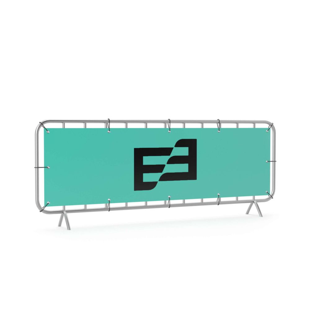 Absperrgitter Banner drucken